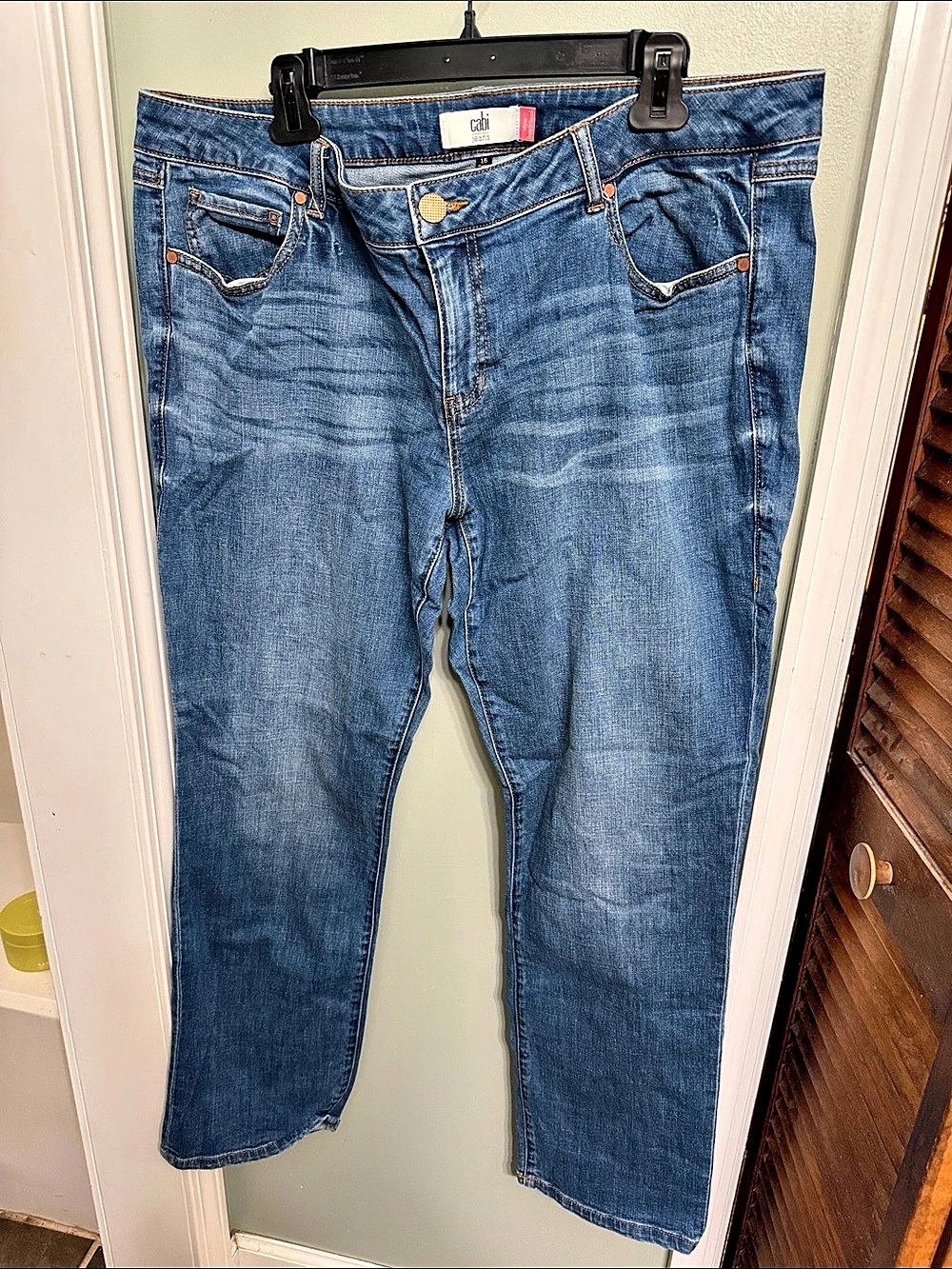 cabi jeans Skinny Blue Waist 16